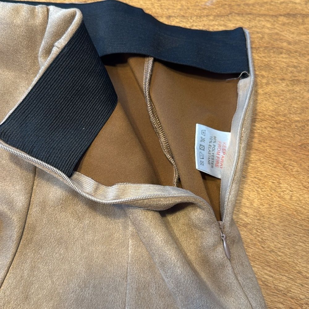 In The Style Suede Straight Leg Pants - Picture 4 of 13
